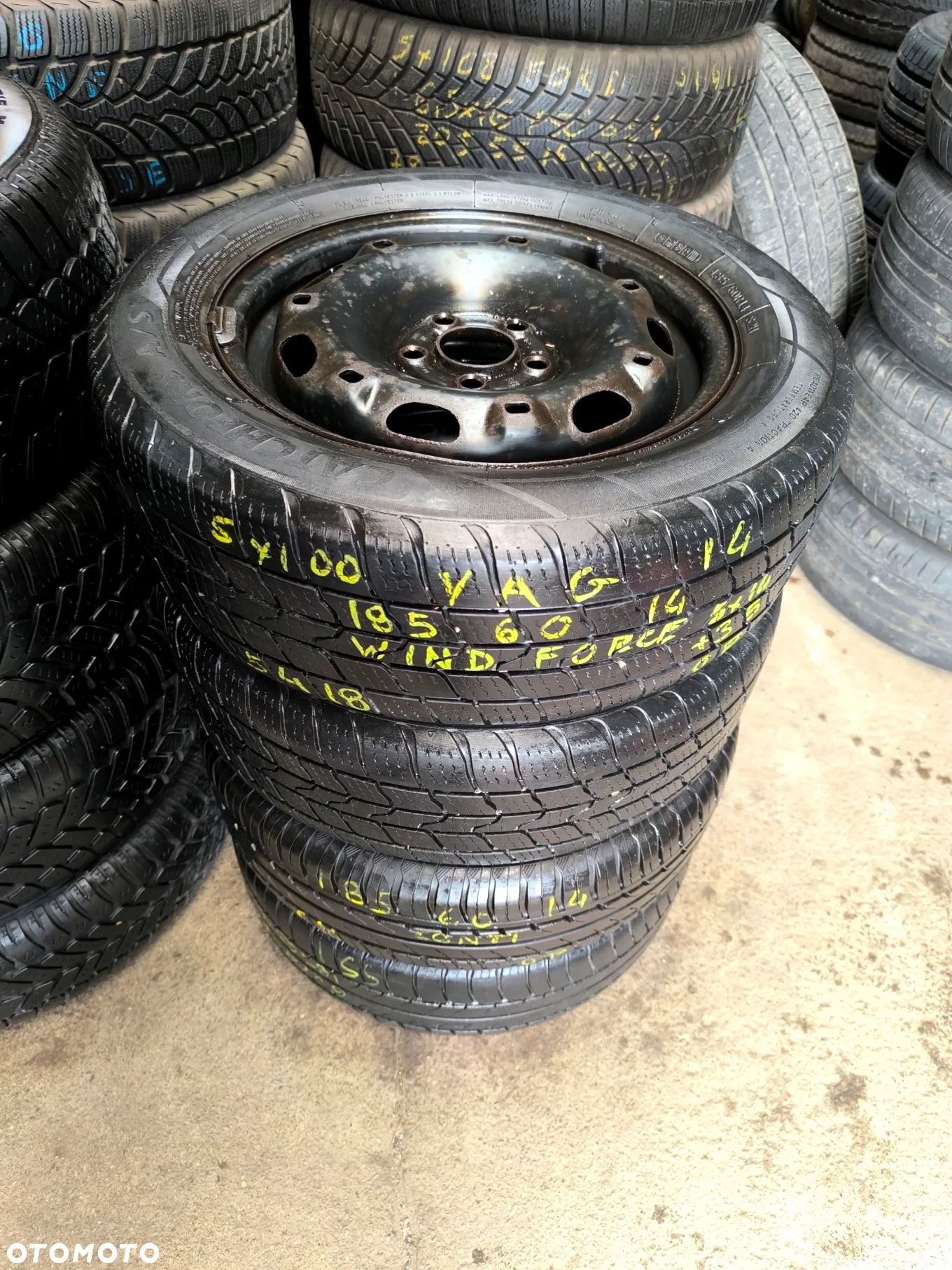 5x100 Felgi Stalowe Stal 14 Koła Letnie Całoroczne SKODA FABIA PRAKTIK ROOMSTER RAPID SEAT IBIZA CORDOBA TOLEDO IV 4 VW FOX POLO Legnica ALU-RAD 185/60 5,5mm - 2