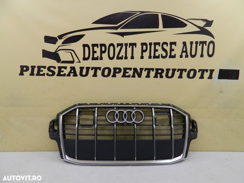 Grila radiator Audi Q7 4M S-Line facelift,  2019, 2020, 2021, 2022, 2023, cod origine 4M0853651AJ. - 2