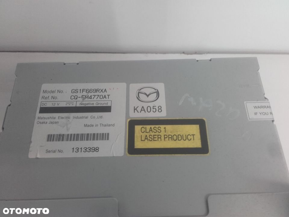 Radio mazda 6 GS1F669RXA - 2