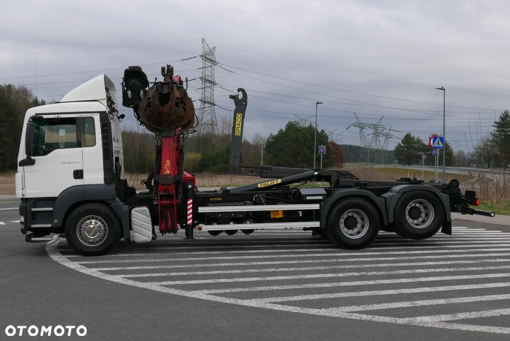 MAN MAN TGS 28.440 6X2 TGA + PALFINGER EPSILON PALIFT HAKOWIEC Z HDS Z DŹWIGIEM DO ZŁOMU KONTENERÓW ODPADÓW - 33