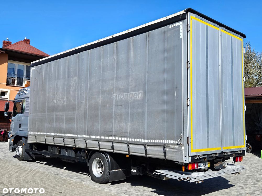 MAN TGM 15.290 / FIRANKA / AUTOMAT / CAŁY NA PODUSZKACH / KLIMA POSTOJOWA / BEZ ADBLU / BEZ DPF / SPROWADZONY / 18 PALET / E5 /  WINDA / NISKI PRZEBIEG - 4