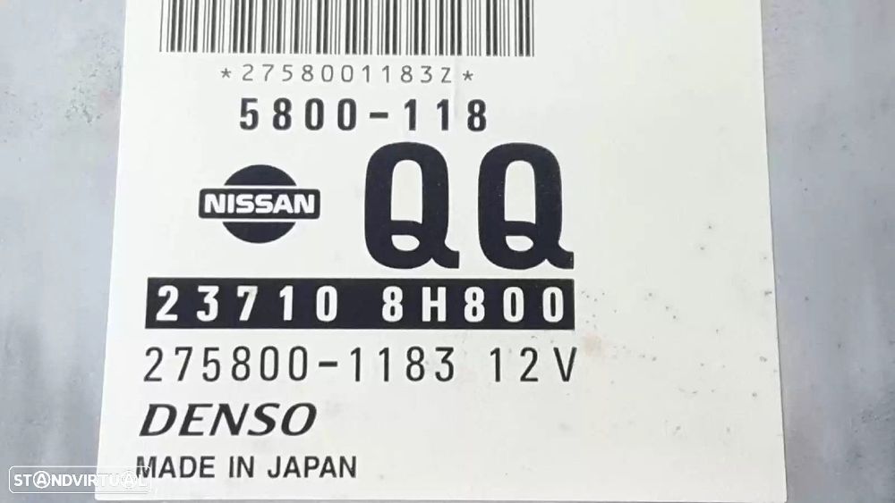 CENTRALINA MOTOR UCE NISSAN X-TRAIL 2001 -237108H800 - 2