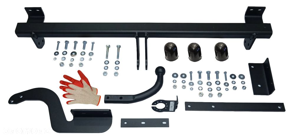 PEUGEOT 3008 I 1 2009do16 SOLIDNY HAK HOLOWNICZY Z KULA ODKRĘCANĄ +OSŁONKI RĘKAWICZKI - 2