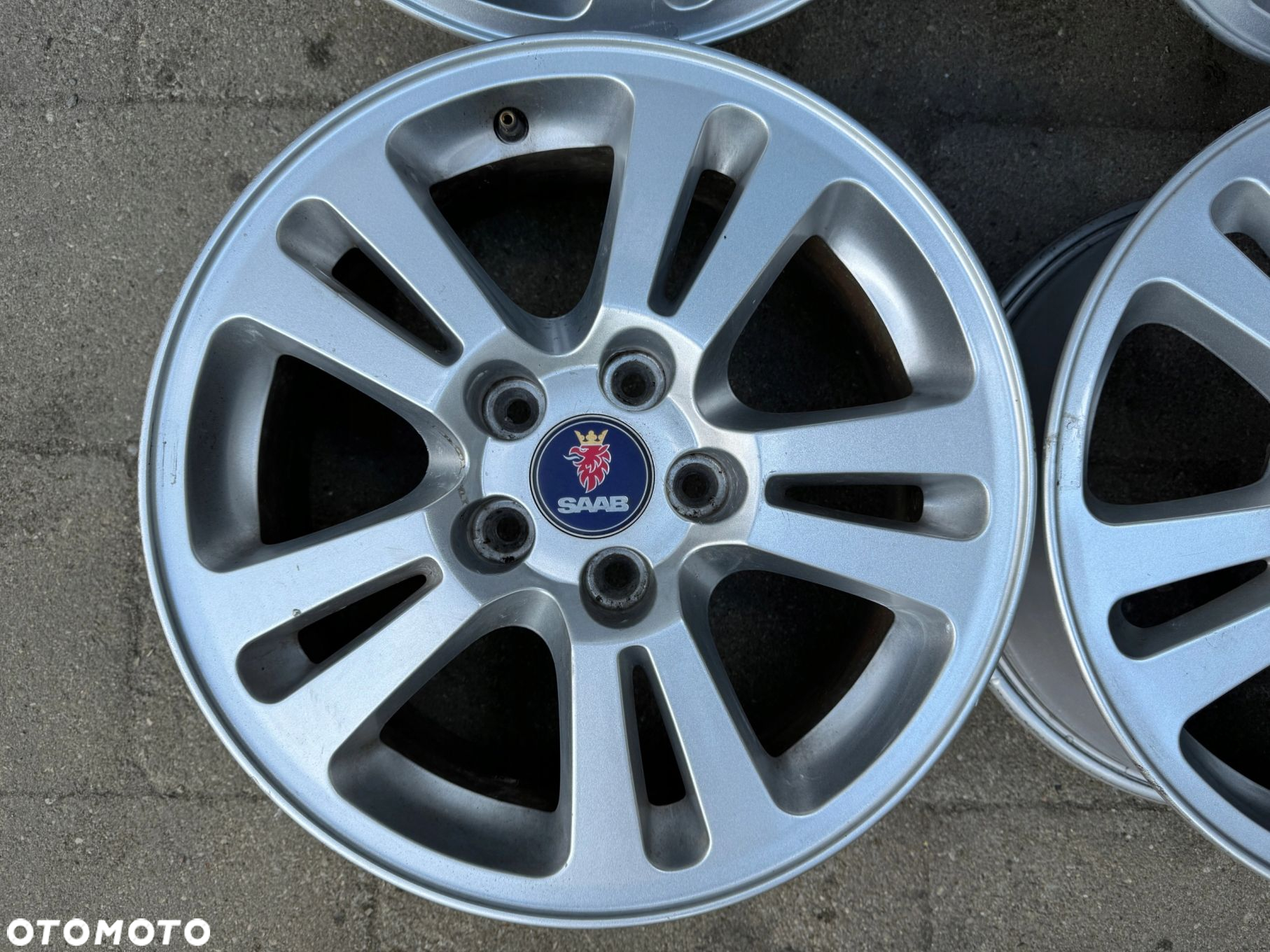 Alu felgi KOMPLET SAAB 9-3 9-5 16 6.5J ET 41 5X110 ORYGINAŁ 4szt PROSTE - 8