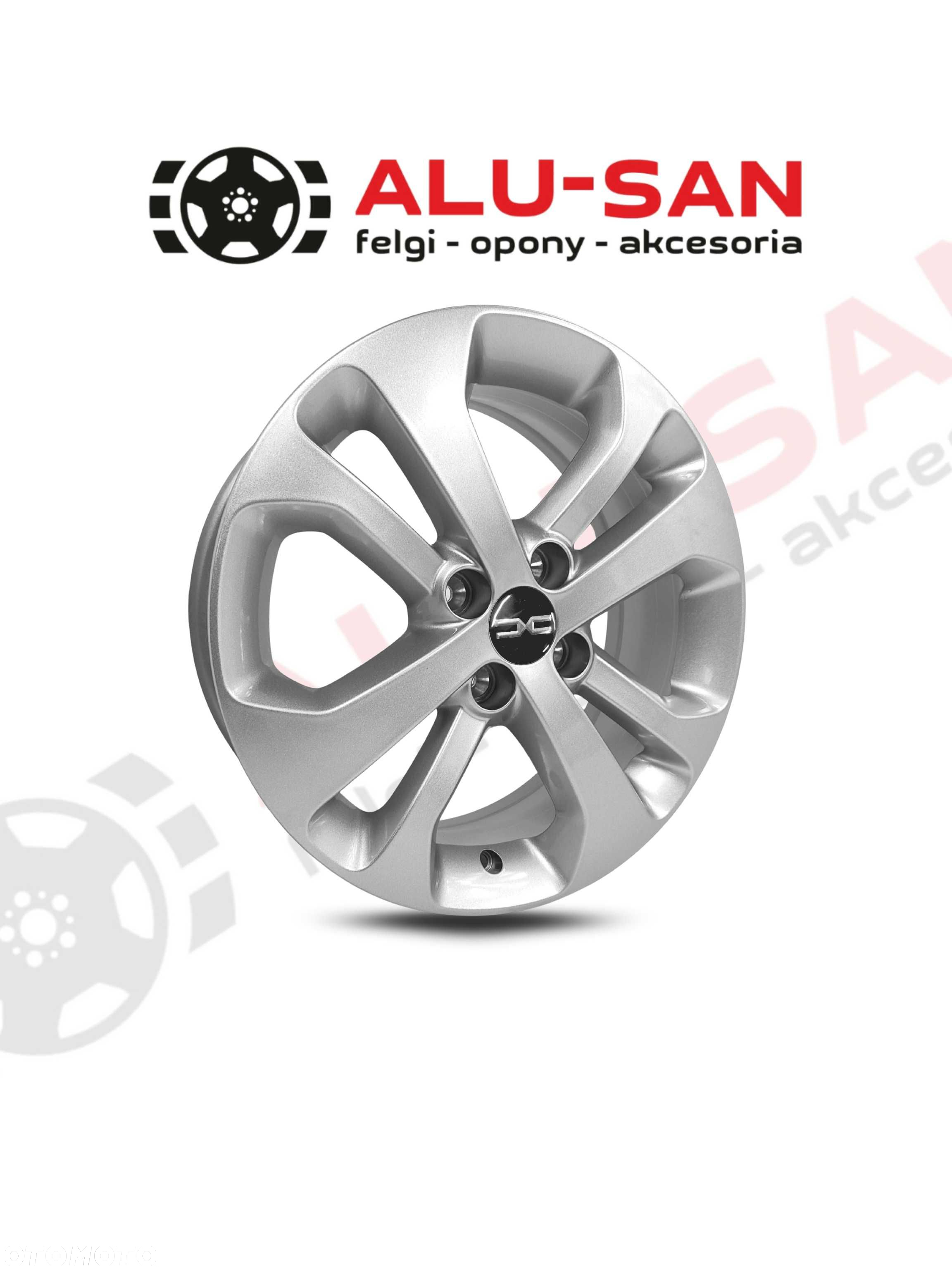 NOWE Alufelgi 16" DACIA Dokker Lodgy Logan Sandero 4x100 - SREBRNY - 2