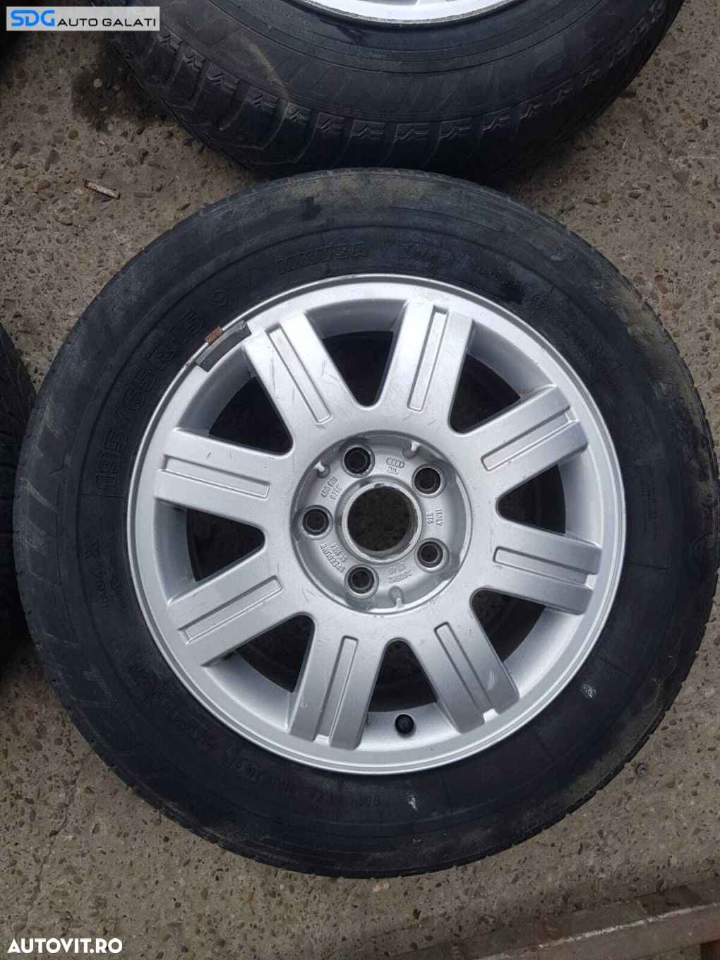 Set 4 Jante Roti Aliaj 5x112 195 65 R15 7JX15H2 ET45 7JX15H2 ET45 VW Golf 5 2004 - 2008 Cod 4B0601025B - 3