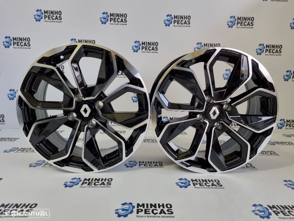 Jantes Renault Clio em 15 Preto Polido - 1