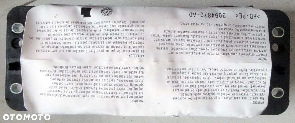 SEAT ARONA FR PODUSZKA AIRBAG PASAŻERA 6F0880204D IBIZA POLO - 2