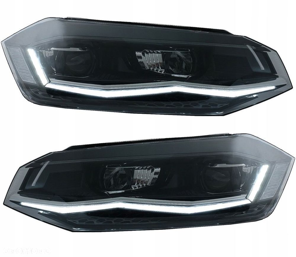 Reflektory Lampy kpl Day line Led Neon Tuning VW Polo VI 6 2g 2g0 2017-2021 - 1