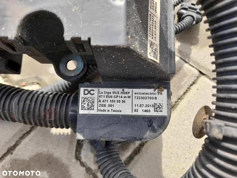 Instalacja wiązka silnika OM471 Euro 6 Actros MP4 4711505956 - 4