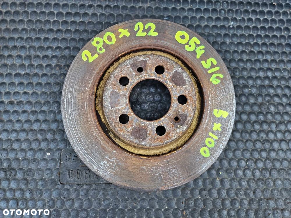 Tarcze Tarcza 280mm 230mm 5x100 Klocki Hamulce Przod Przednie Tyl Tylne VW Golf IV 4 Audi A3 8L Skoda Seat - 10