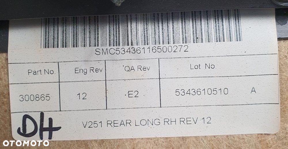 TAPICERKA BOCZEK PRAWY TYŁ MERCEDES R LIFT W251 - 7