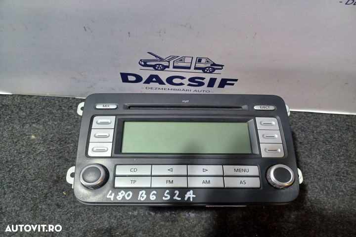 Radio cd 1K0035186AD Volkswagen VW Passat B6 [2005 - 2010] wagon 5-us - 1