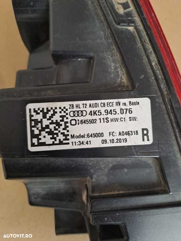 Stop dreapta pe haion Audi A6 C8 break cod 4K5945076 - 4