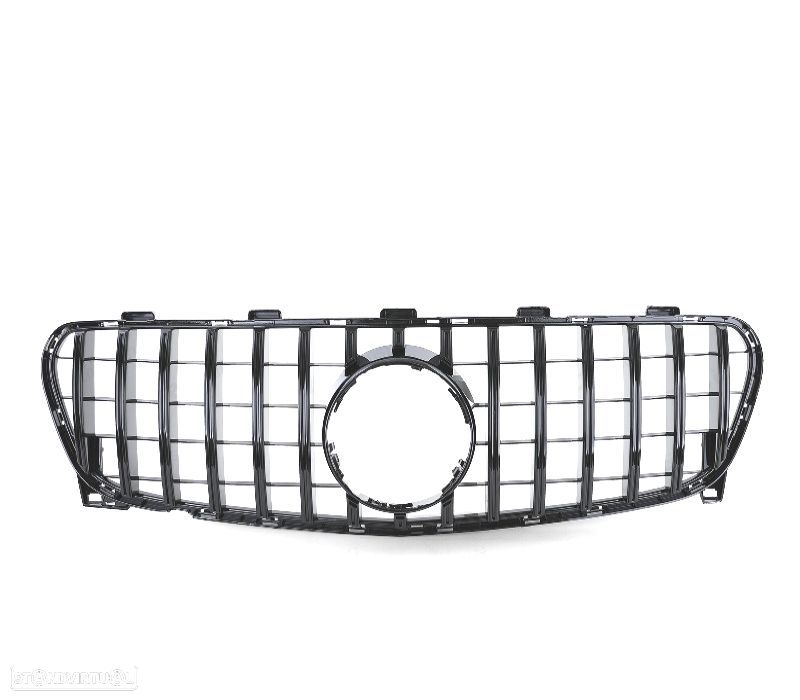 GRELHA FRONTAL MERCEDES GLA X156 17-20 LOOK AMG PRETO BRILHANTE - 2