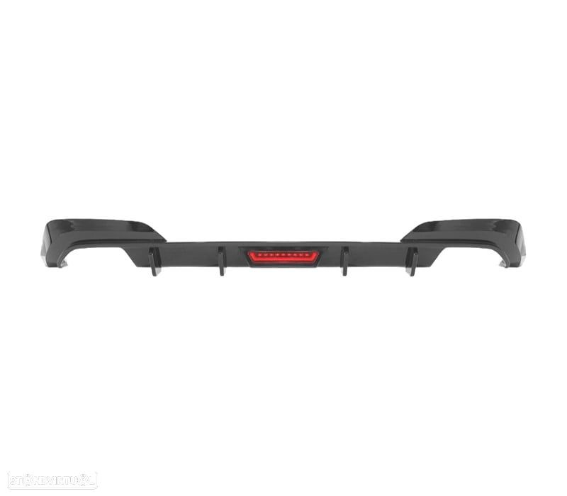 DIFUSOR BMW G20 19-22 LOOK M PERFORMANCE PRETO BRILHANTE + LUZ DE TRAVAGEM - 3