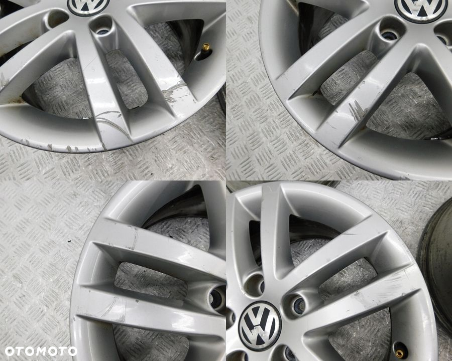 4x FELGI ALUMINIOWE 5x112 6,5Jx16 - VW GOLF V VI PLUS TOURAN CADDY PASSAT - 9