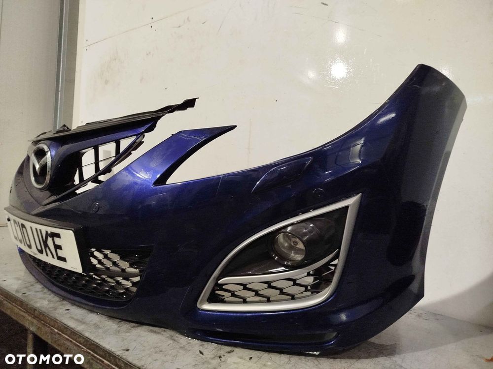 + ZDERZAK PRZÓD PRZEDNI DO MAZDA 6 GH II 2 LIFT FL GRANAT GRANATOWY PDC CZUJNIKI SPRYSKIWACZE LAMP XENON HALOGENY - 3
