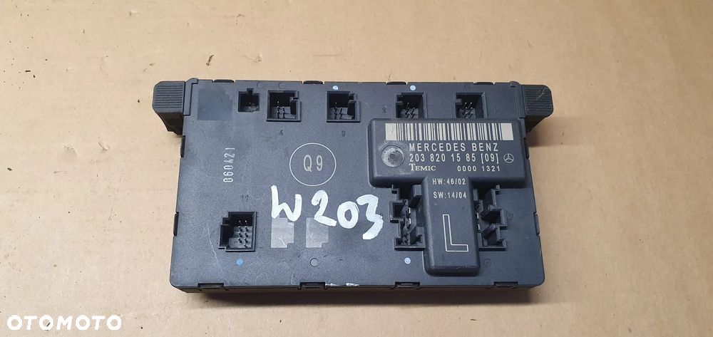 Moduł sterownik drzwi lewy przód Mercedes W203 2038201585 - 1
