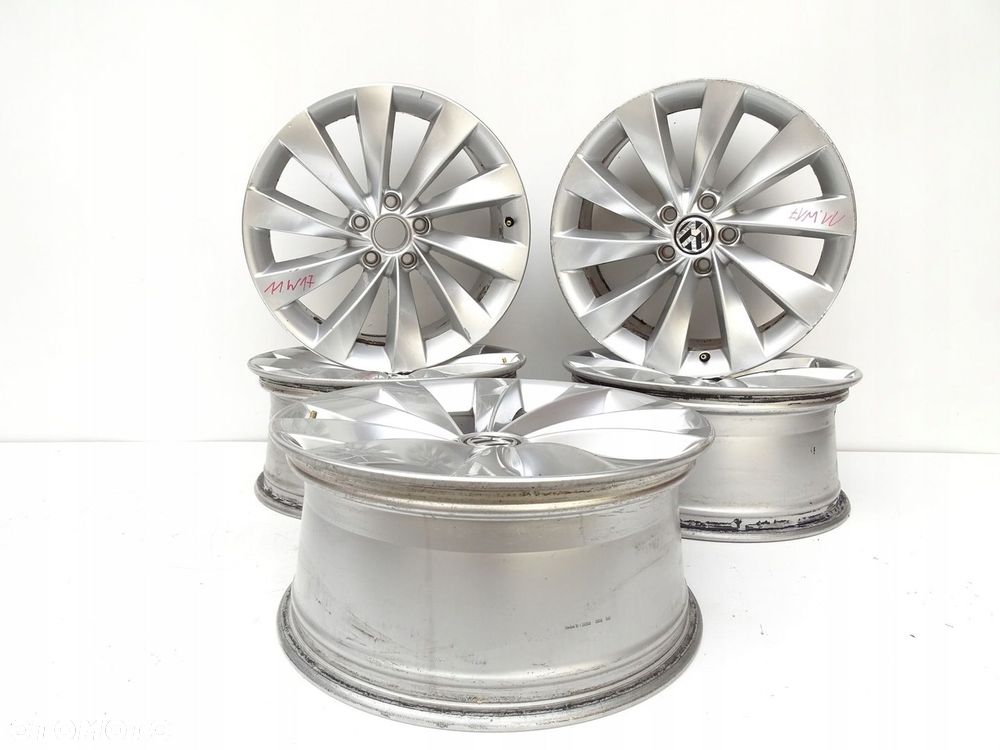 ALUFELGI 18 5x112 VW SCIROCCO III 1K8 PASSAT CC GT B7 3C8601025D ET41 5 SZT - 1