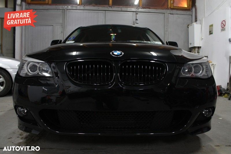 Bara Fata BMW Seria 5 E60 E61 (2007-2010) M-Technik Design fara Proiectoare Ceata- livrare gratuita - 8