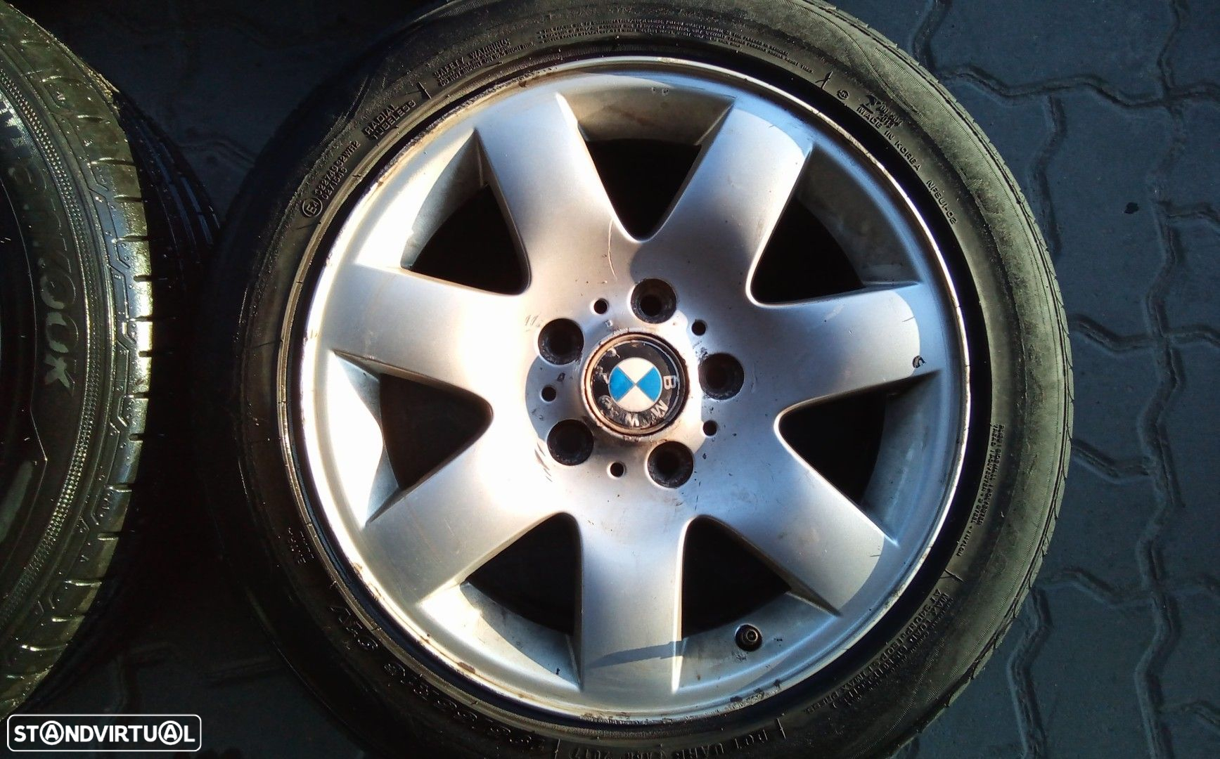 Jantes BMW R16 com pneus 205/55 furacão 5x120 - 5