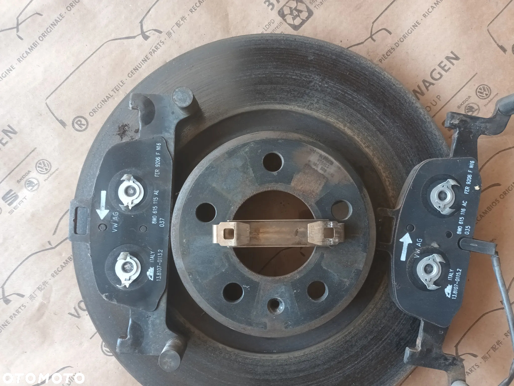 Audi A4 B9 8W komplet Tarcze Hamulcowe klocki PRZÓD 8W0615301P 338 mm 72KM - 2