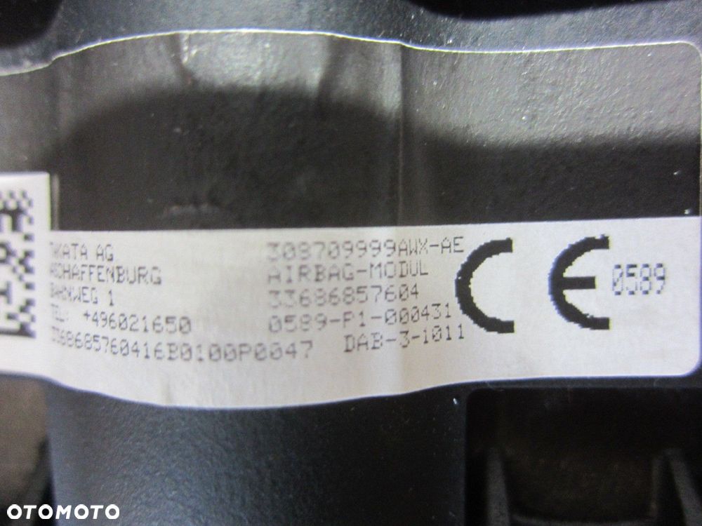 BMW X1 F48 F39 PODUSZKA KIEROWCY AIRBAG ORYGINAŁ USA 6877541 32306877541 - 10