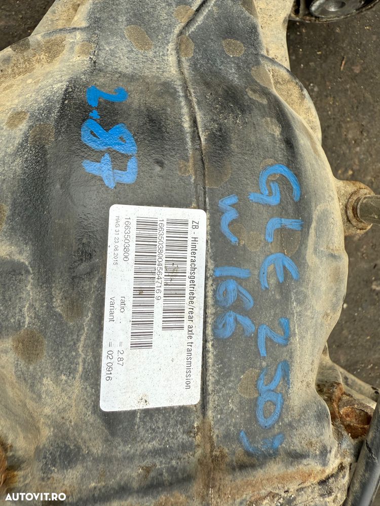 Diferential spate mercedes gle w166 raport 2.87 - 2