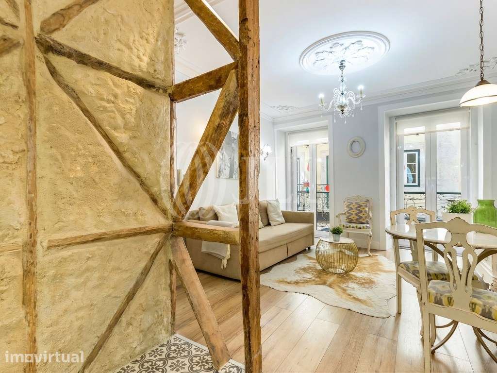 Apartamento T1, com varanda, no Chiado, em Lisboa - Grande imagem: 3/24