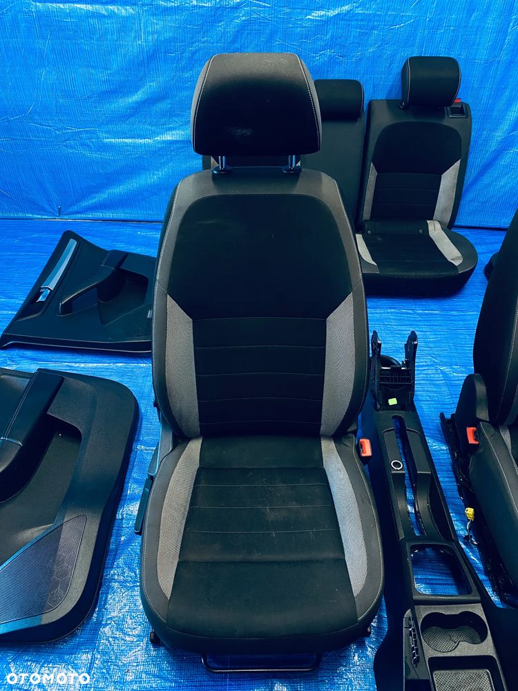 FOTEL FOTELE KANAPA BOCZKI TAPICERKA PODŁOKIETNIK TUNEL WNĘTRZE  SKODA RAPID SPACEBACK LIFT 17R KOMPLET EUROPA - 5