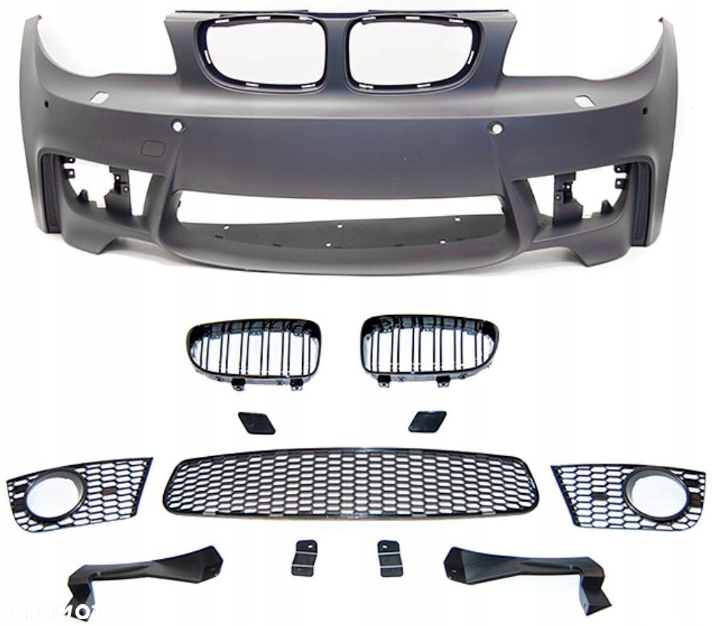 Zderzak Przod kp Kratki Tuning Sport M-pakiet look 1M Bmw 1 e81 e82 e83 e84 - 5