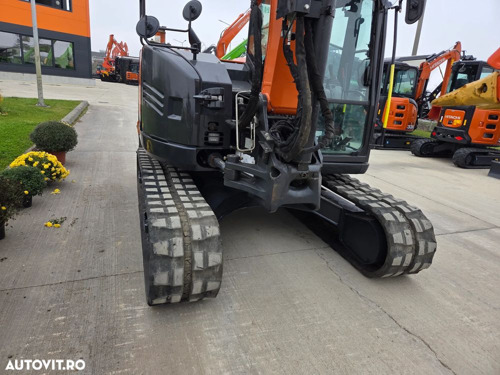 Hitachi ZX85, 2021, 4.088h, CUPLA RAPIDA+3 CUPE NOI, Senile CAUCIUC 90% ok, Inst hidr de picon pe bratele de excavare, A doua inst hidr pe bratele de excavare, Ad sapare 5m, ridica 4,5t, camera spate, 8.650kg, leasing 4 ani-6.500lei/luna, PROMOTIE 56.900 EUR - 10