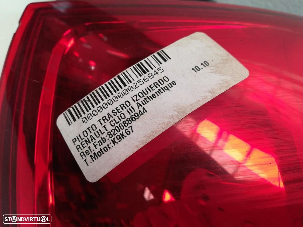 FAROLIM TRASEIRO ESQUERDO RENAULT CLIO GRANDTOUR 2011 -8200886944 - 3