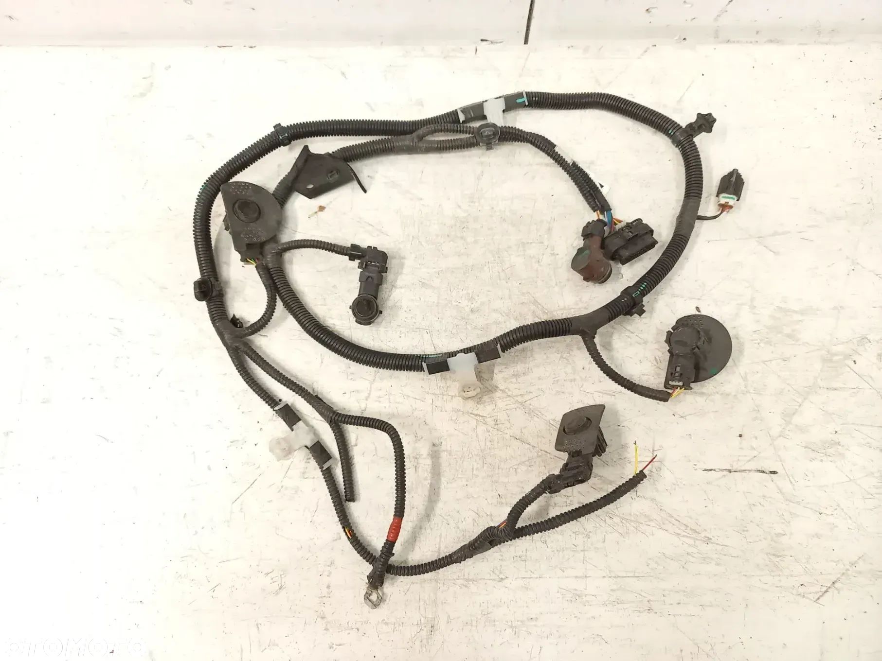 Tesla 3 III Model wiązka instalacja zderzaka przod przedniego + 5x Czujnik PDC - 1