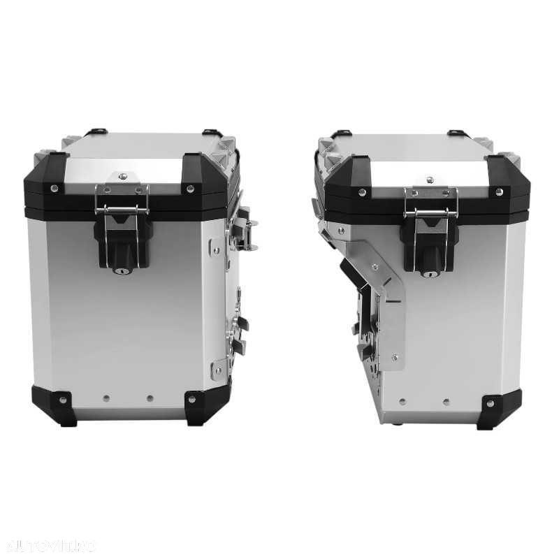 SET Cutii Genti Laterale Sidecase Aluminiu 48L pentru BMW GS R1200 R1250 F850 F900 A273 - 5