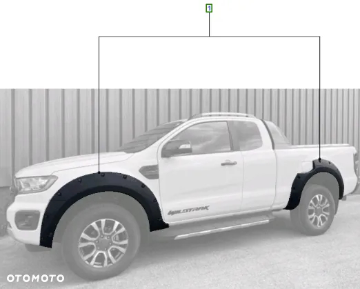 Poszerzenia nadkoli przód i tył Ford Ranger Promocja - 2