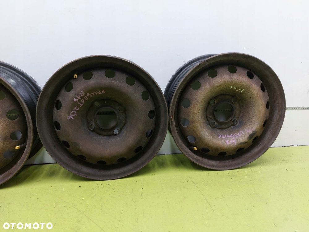 Felgi stalowe 4 SZT PEUGEOT 206 207 98-10 5.5J X 14 4X108 65 MM - 2