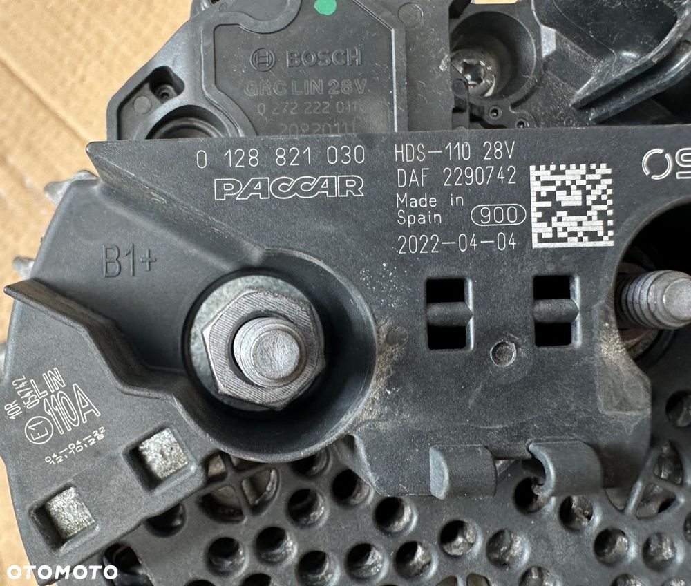 ALTERNATOR DAF XF XG XG+ 2290742  0128821030 - 4