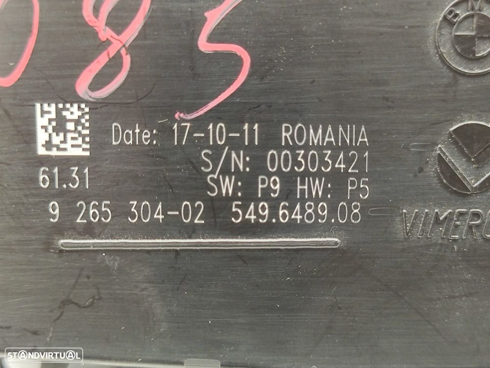 Modulo Comutador Switch Luzes BMW Serie 1 F20 F21 - 8