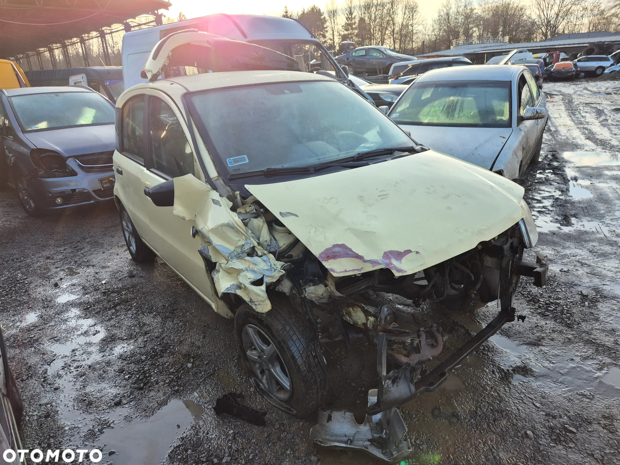 FIAT PANDA II 541 maska pokrywa silnika klapa bagażnika zderzak lampa reflektor pas przedni stop lampy halogeny - 2