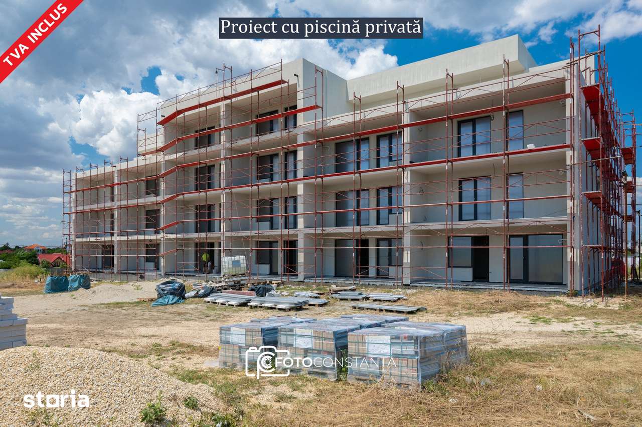#Piscină: Studio XL cu zonă de dormit separată· Costinești· TVA inclus — fotografia 1