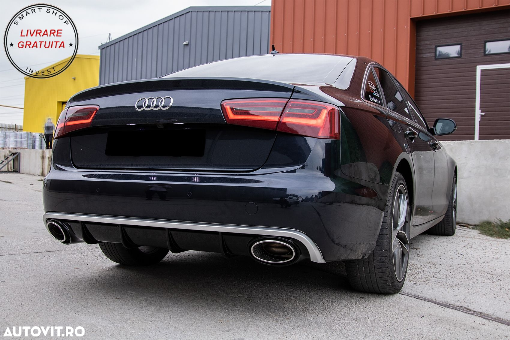 Difuzor Bara Spate si Ornamente Evacuare Audi A6 C7 4G Limousine Avant (2010-2014)- livrare gratuita - 10