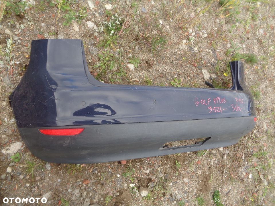 VW GOLF V PLUS ZDERZAK TYŁ TYLNY KPL. PDC - 2