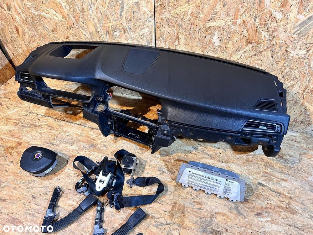 BMW F10 F11 ALPINA B5 D5 DESKA ROZDZIELCZA KOKPIT PODUSZKI PASY HEAD UP - 3