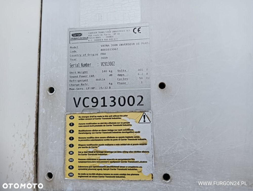 KOMORA KONTENER MROŹNIA CHŁODNIA STACJONARNA NR 890 - 6