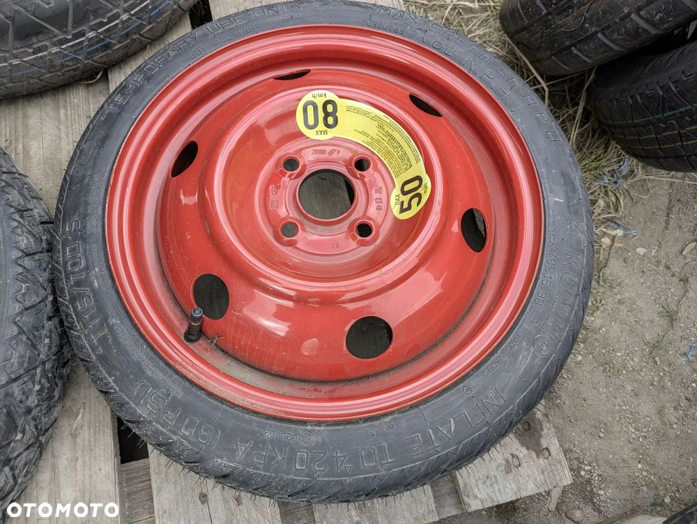 KOŁO ZAPASOWE DOJAZD DOJAZDÓWKA 4X100 ET46 115/70 R15 - 1