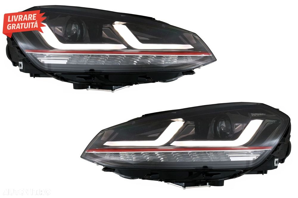 Faruri LEDriving Osram Full LED VW Golf 7 VII (2012-2017) Rosu GTI pentru Faruri X- livrare gratuita - 1