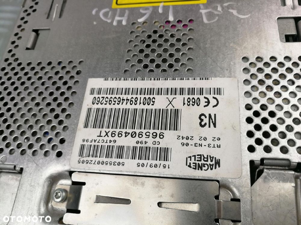 96590499XT RT3-N3 radio CD FM nawigacja SIM NAVI GSM PEUGEOT 307 LIFT EURO - 6