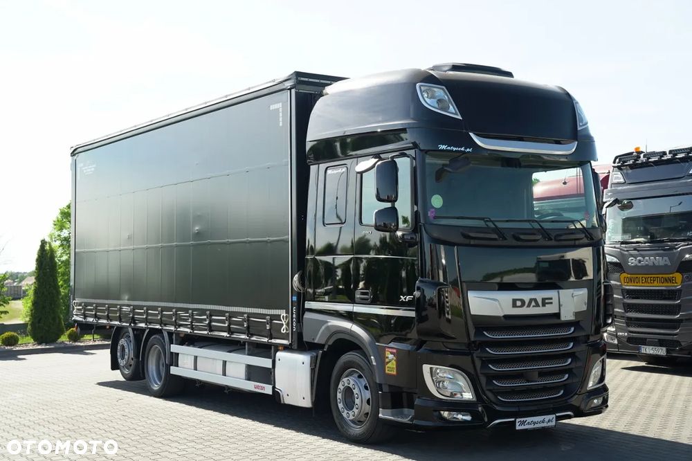 DAF XF 480 / FIRANKA 7,7 M / SSC / 6X2 / KLIMA POSTOJOWA / OŚ PODNOSZONA / - 6